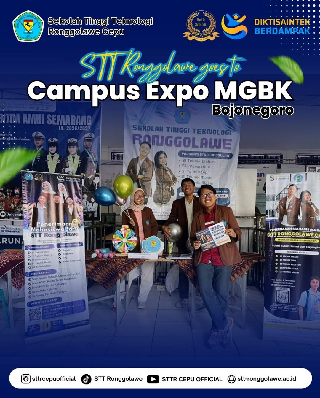 STT Ronggolawe Cepu Hadir di Campus Expo MGBK Kabupaten Bojonegoro