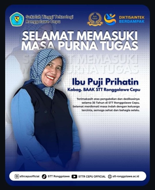 Mengakhiri Masa Tugas, STTR Sampaikan Terima Kasih kepada Ibu Puji