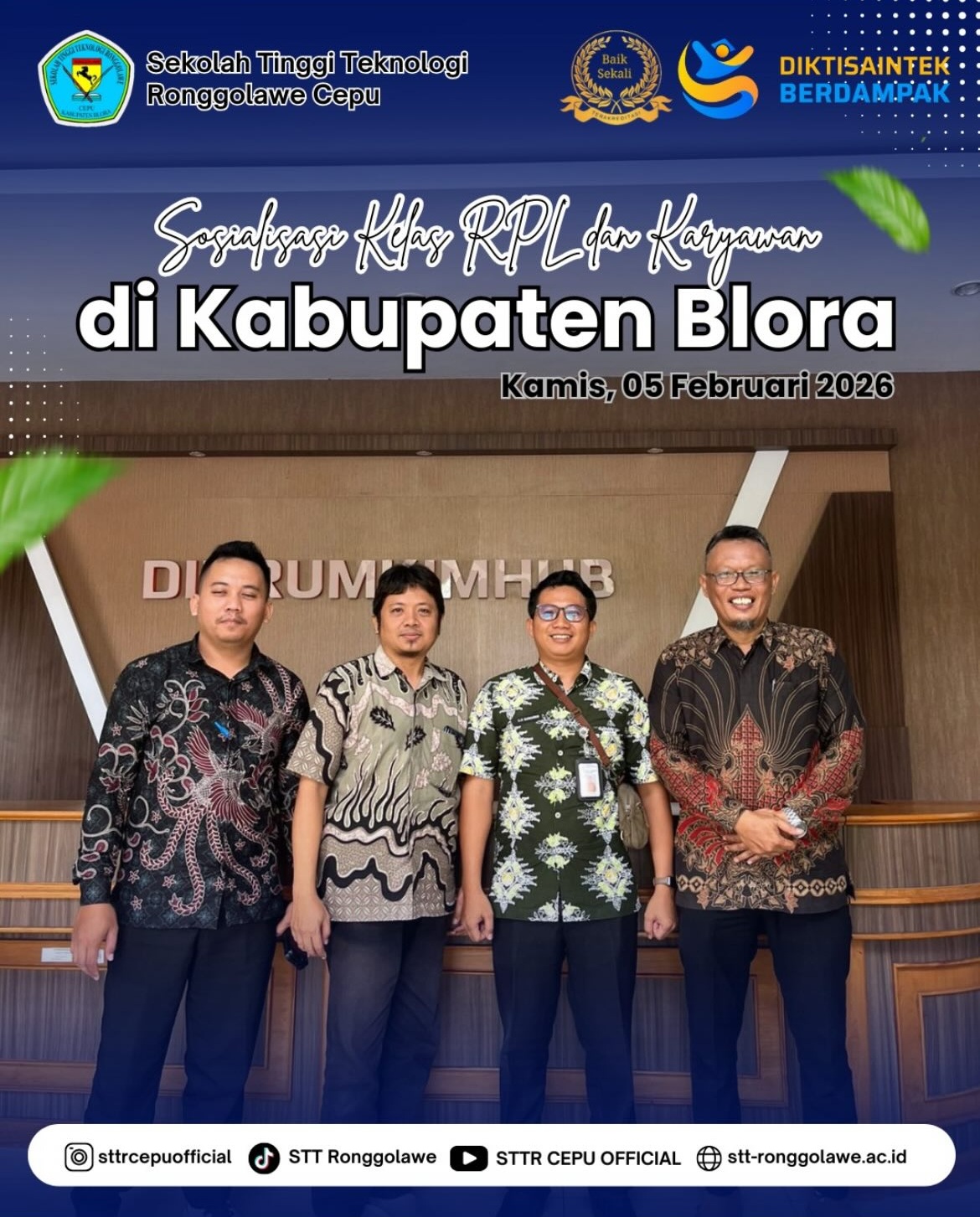 STTR Gelar Sosialisasi dan Kelas RPL bagi Karyawan di Blora
