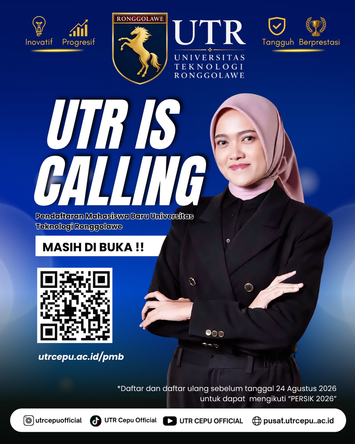 Pendaftaran Mahasiswa Baru UTR masih dibuka!
