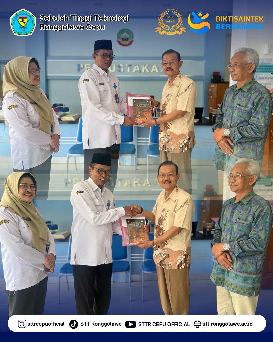 Penyerahan Buku Sejarah ATR kepada Perpustakaan Kabupaten Blora
