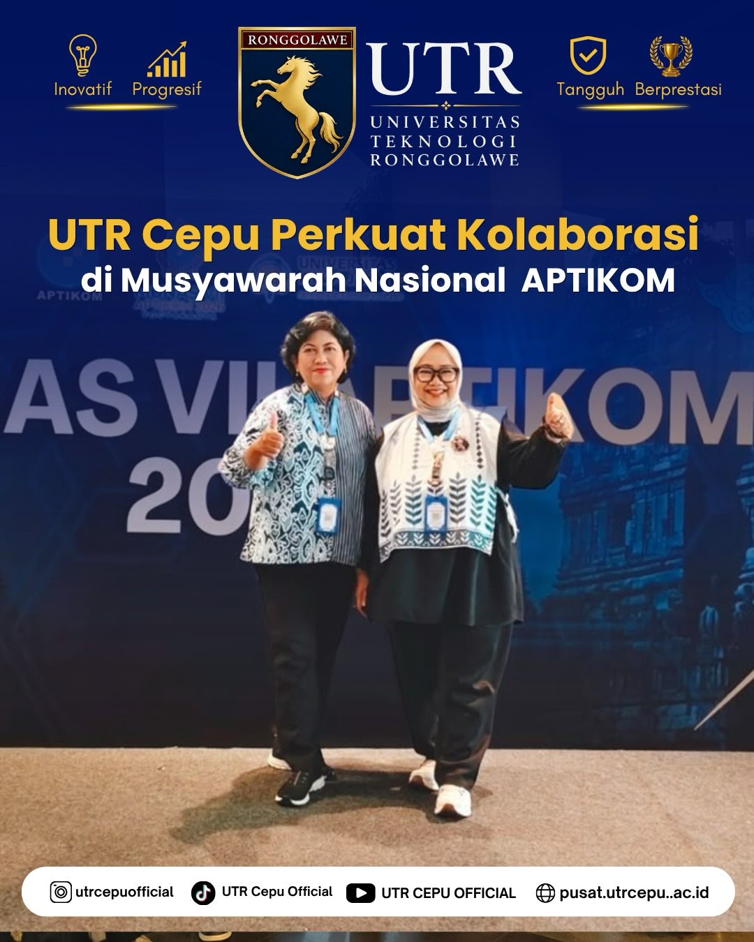 UTR Perkuat Kolaborasi di Munas APTIKOM 🤝