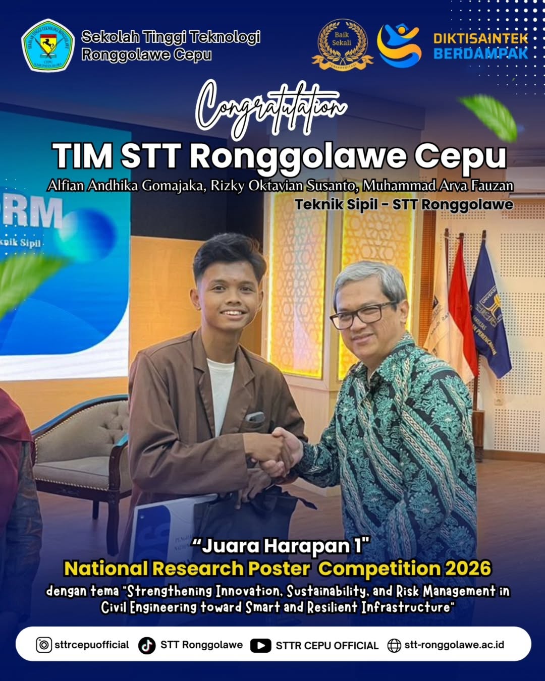 Juara Harapan 1 National Research Poster Competition 2026